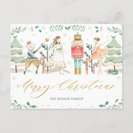 Chic The Nutcracker Ballet Merry Kerstmis  Briefkaart