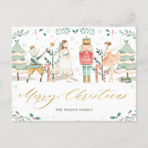 Chic The Nutcracker Ballet Merry Kerstmis  Briefkaart