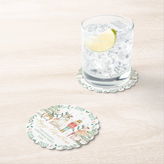 Chic The Nutcracker Ballet Merry Kerstparty Kartonnen Onderzetters (Insitu)