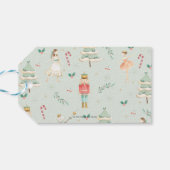 Chic the Nutcracker Ballet met kerstfeest Cadeaulabel (Achterkant Horizontaal)
