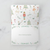 Chic The Nutcracker Ballet Zalig Kerstfeest Kaart (Binnen)