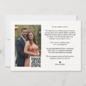 Chic Then & Now Timeline Romantic Couple 4-Photo Save The Date (Achterkant)