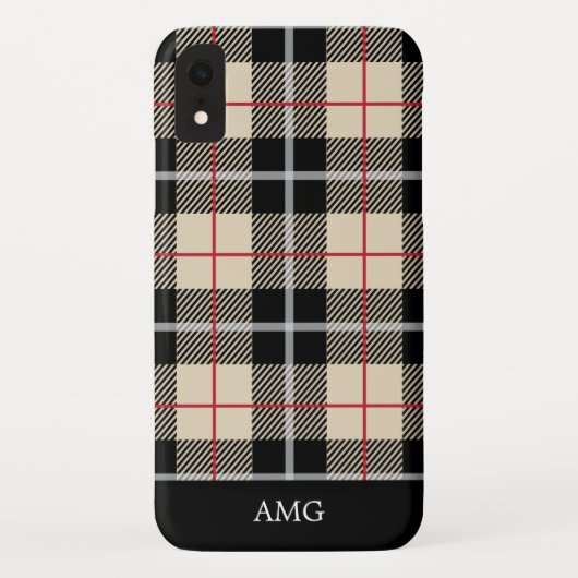 Chic Thompson Camel Tartan Case-Mate iPhone Case (Achterkant)