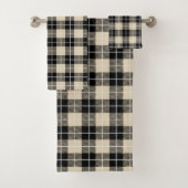 Chic Thompson Camel Tartan Pattern Bad Handdoek (Insitu)