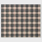 Chic Thompson Camel Tartan Pattern Cadeaupapier (Vlak)
