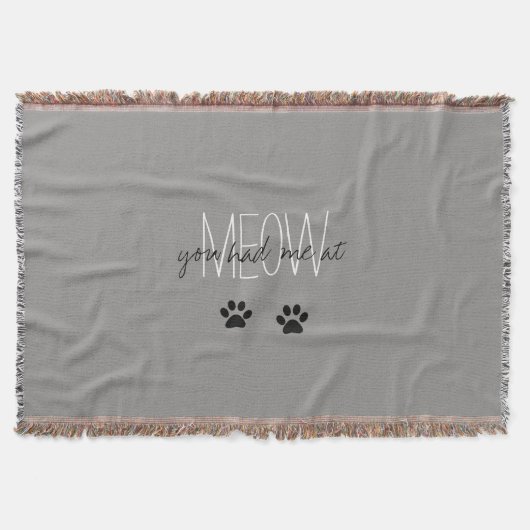 CHIC THROW_"JE HAD ME TE MEOI" DEKEN (Voorkant)