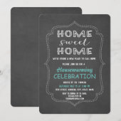 Chic Thuis Zoete Thuis Krijtbord Huisverwarmingsfe Kaart (Voorkant / Achterkant)