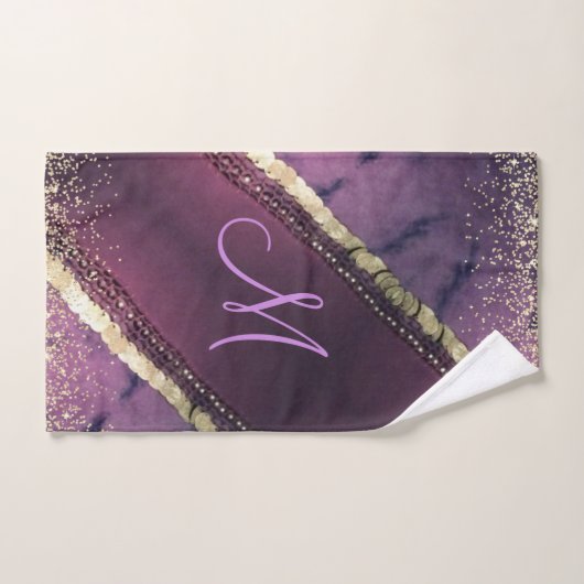 Chic Tie Dye Monogram Gypsy Scarf Bad Handdoek (Handdoek)