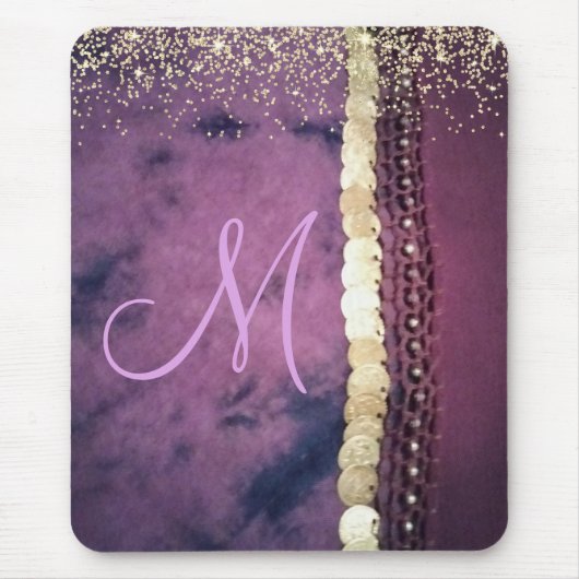 Chic Tie Dye Monogram Gypsy Scarf Muismat (Voorkant)