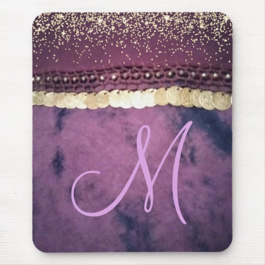 Chic Tie Dye Monogram Gypsy Scarf Muismat (Voorkant)