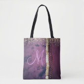 Chic Tie Dye Monogram Gypsy Scarf Tote Bag (Voorkant)