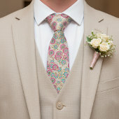 Chic Tie With Artistic Cherry Blossom Floral Art Stropdas
