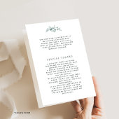 Chic Tijdloze Aardse, Groene, Blush Wedding Progra