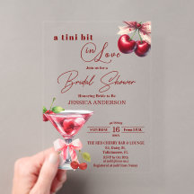 Chic Tini Bit in Love Cherry Martini Bruiloftsborr