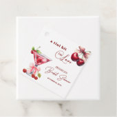 Chic Tini Bit in Love Cherry Martini Bruiloftsfees Bedankjes Labels (In situ)
