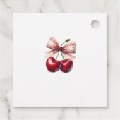 Chic Tini Bit in Love Cherry Martini Bruiloftsfees Bedankjes Labels (Achterkant)