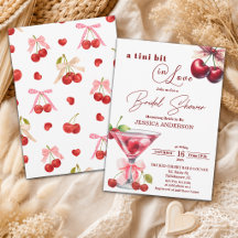 Chic Tini Bit in Love Cherry Martini Bruiloftsfees
