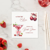 Chic Tini Bit in Love Cherry Martini Bruiloftsfees Servet (Insitu)