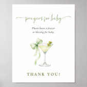 Chic Tini One Neutral Baby Shower Prayers for Baby Poster (Voorkant)
