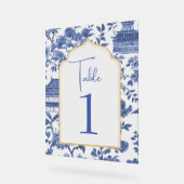 Chic-tique Chinoiserie Tafelnummer Acryl Bord (Hoek)
