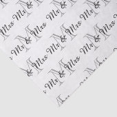 CHIC TISSUE PAPER_"Mr & Mrs." TEKST OVER MONOGRAM Tissuepapier (Detail)