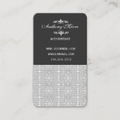 Chic to Impress Pattern Modern  Damask Afsprakenkaartje (Voorkant)