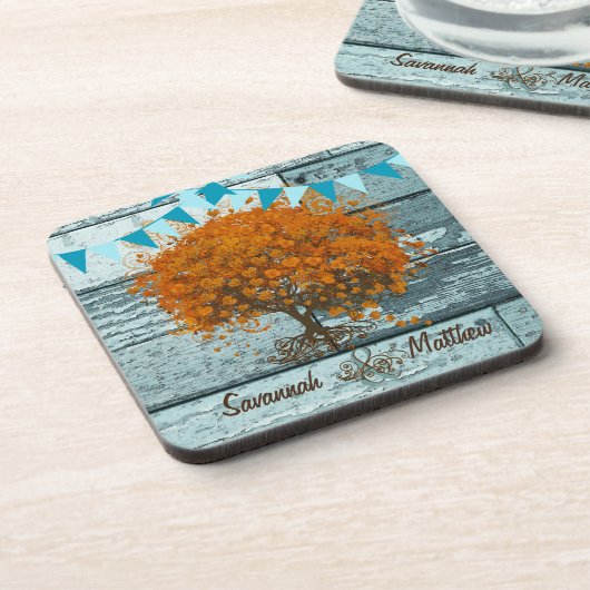 Chic-Tortelduifjes van het Bundelland die in een b Bier Onderzetter (Linkerzijde)