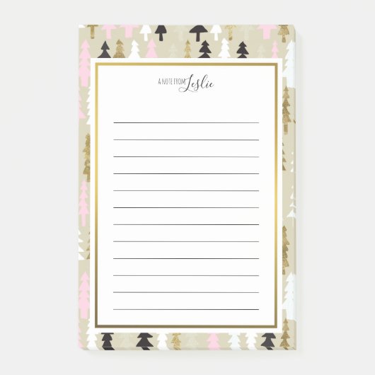 Chic Tree A Note of Monogram Blocnote (Voorkant)