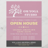 Chic Tree Yoga Instructor Therapy Salon Open House Flyer (Voorkant)