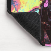 Chic trendy Abstracte Anime Vrouw Race Driver Muismat (Hoek)