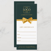Chic Trendy Business Personalized Gift Certificate (Voorkant / Achterkant)