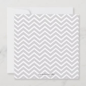 Chic Trendy Fire Fighter Chevron Gender onthulling Kaart (Achterkant)