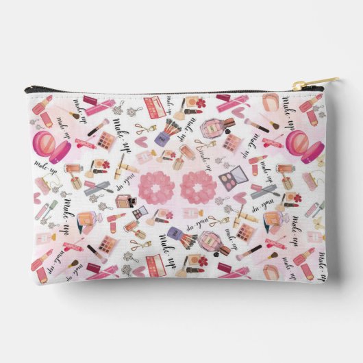 Chic & Trendy Make-up Icoon Patroon Accessoiretasj Etui (Achterkant)