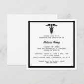 Chic Trendy Medical School Afstuderen Aankondiging (Voorkant / Achterkant)