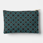 Chic Trendy Modern Stijlvolle Girly Blauwgroen Dot Etui (Achterkant)