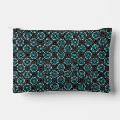 Chic Trendy Modern Stijlvolle Girly Blauwgroen Dot Etui (Voorkant)