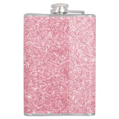 Chic & Trendy Roos Gold Glitter Sparkles Monogram Heupfles (Achterkant)