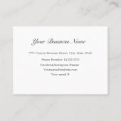 Chic trendy Rustic Coastal Beach Heart Wedding Visitekaartje (Achterkant)