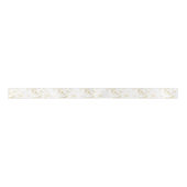 Chic trendy white faux Gold elegant confetti stipp Satijnen Lint (Voorkant)