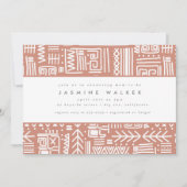 Chic Tribal Print African Pattern Baby shower Kaart (Voorkant)