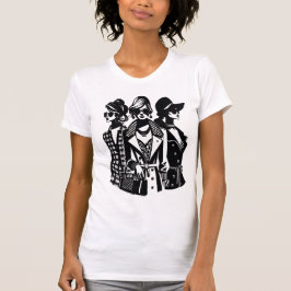 Chic Trio: tijdloze elegantie in Mode T-shirt