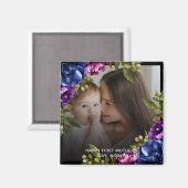Chic Tropical Boho Floral Moederdag Gift Magnet (Voorkant / Achterkant)