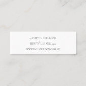 Chic Tropical Coastal Palm Tree Earring Display Mini Visitekaartje (Achterkant)