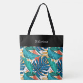 Chic Tropical Monogrammed Canvas tas (Voorkant)