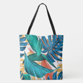 Chic Tropical Monogrammed Canvas tas (Achterkant)
