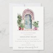 Chic Tropical Moroccan Doorway Vrijgezellenfeest Kaart (Voorkant)