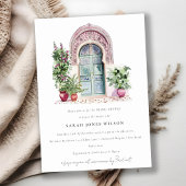 Chic Tropical Moroccan Doorway Vrijgezellenfeest Kaart