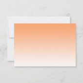 Chic Tropical Oranje Ombre Sweet 16 RSVP Kaart (Achterkant)