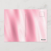 Chic Tropical Pink Green Leaf Briefkaart (Achterkant)