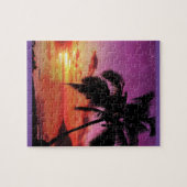 Chic Tropical Sunset Beach Scene Legpuzzel (Horizontaal)